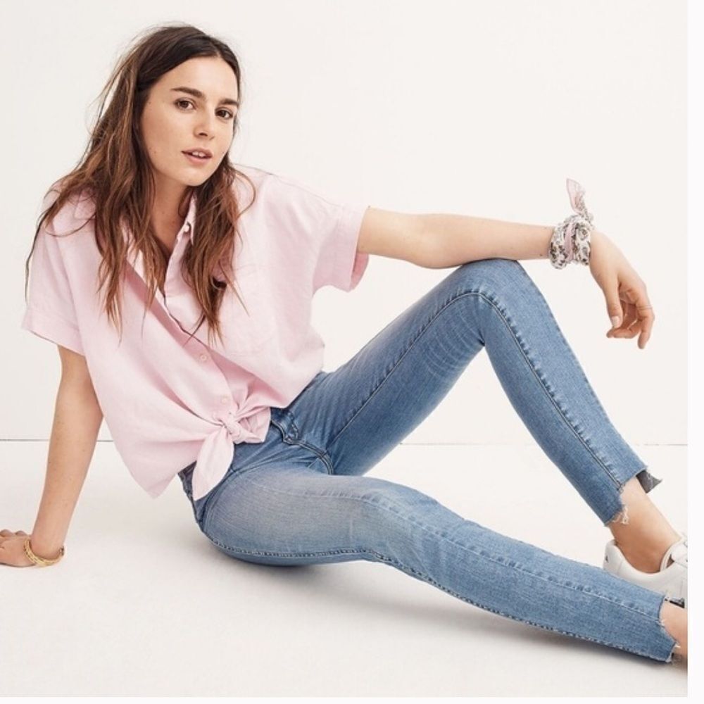 Madewell 9” high-rise skinny front seam jeans size 25